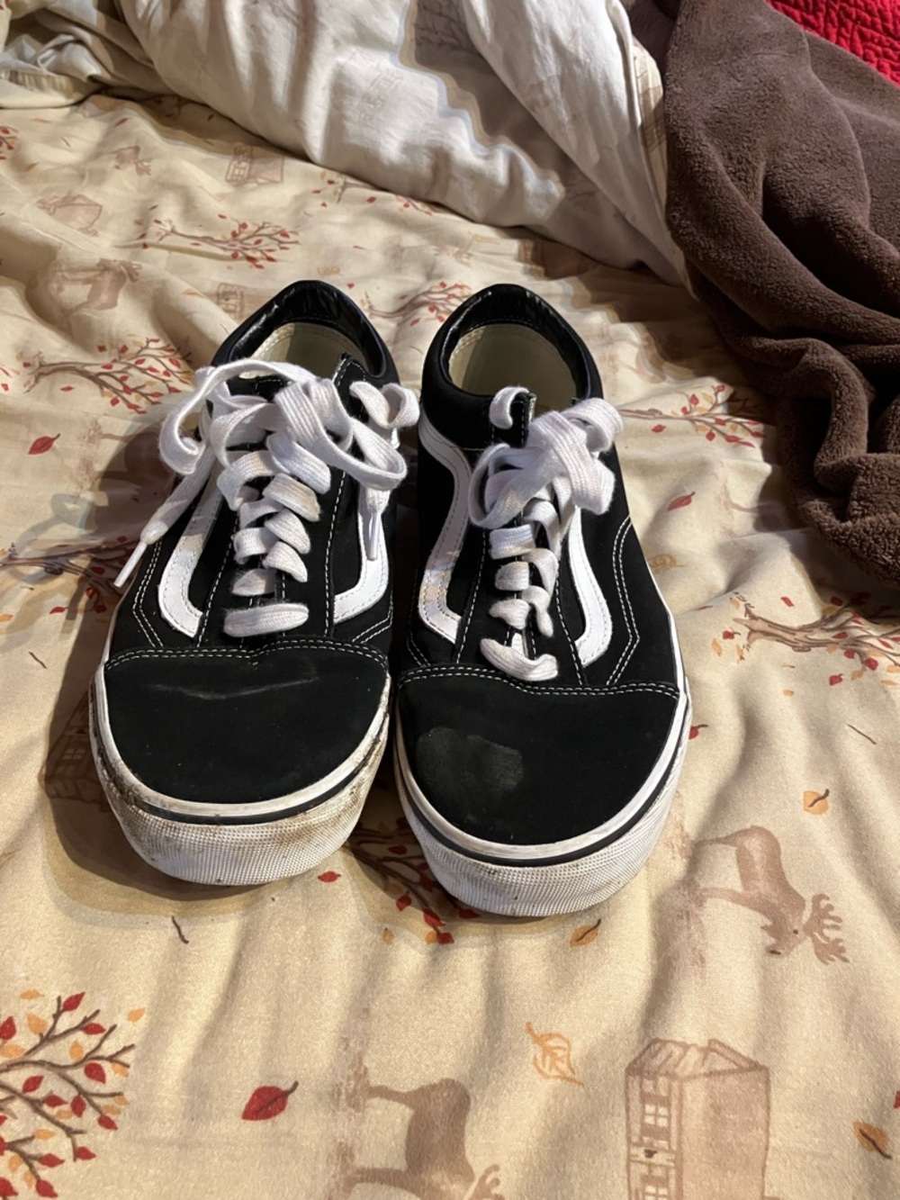 Vans Black and White Old Skool Sneakers